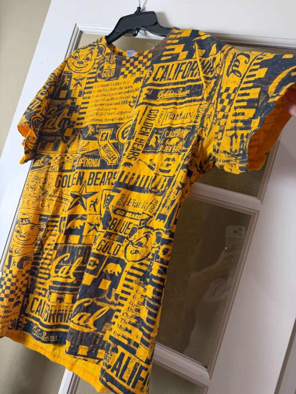 UC Berkeley Golden Bears Graphic Print Spirited T Tee Shirt Size Large - Picture 4 of 7